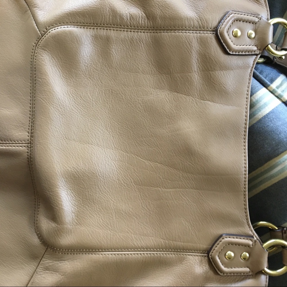 Coach Campbell Leather Camel Satchel - Picture 4 of 16